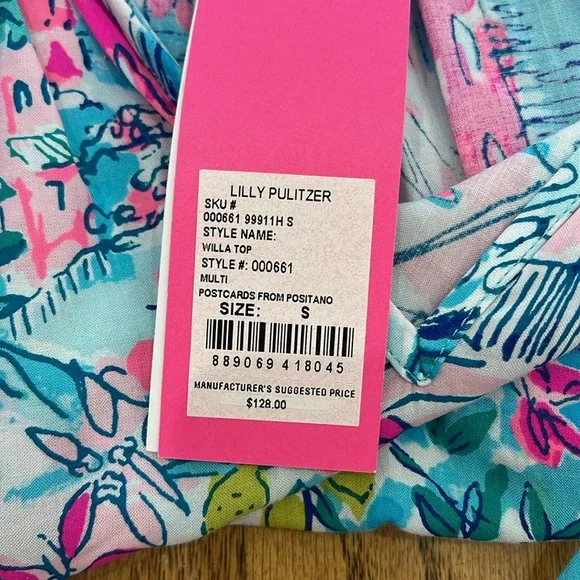 Lilly Pulitzer Willa top size small NWT - Picture 4 of 4
